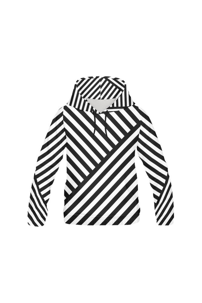 Butting Stripes All Over Print Hoodie for Men/Large Size - Objet D'Art Online Retail Store