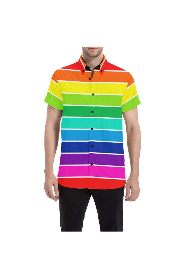 rainbow Bright 3 Men's All Over Print Short Sleeve Shirt (Model T53) - Objet D'Art