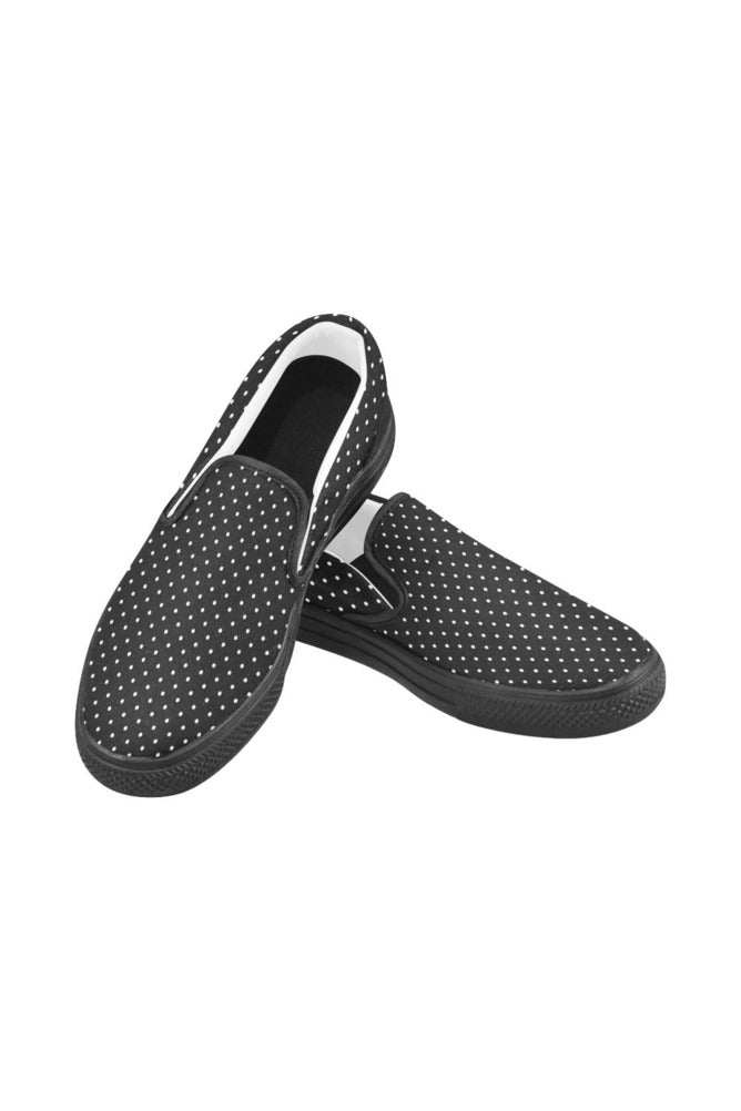 Micro Dot Men's Slip-on Canvas Shoes - Objet D'Art Online Retail Store