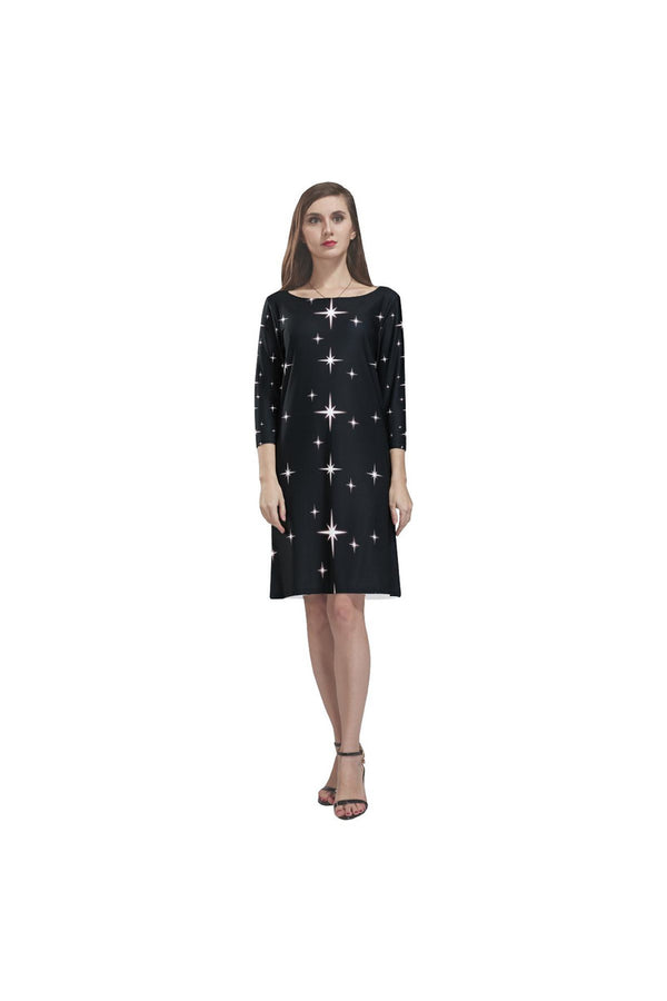 Sparkling Rhea Loose Round Neck Dress - Objet D'Art