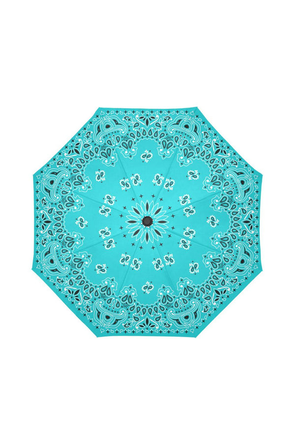 light blue scarf umbrella Auto-Foldable Umbrella (Model U04) - Objet D'Art