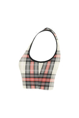 Plaid Women's Crop Top - Objet D'Art