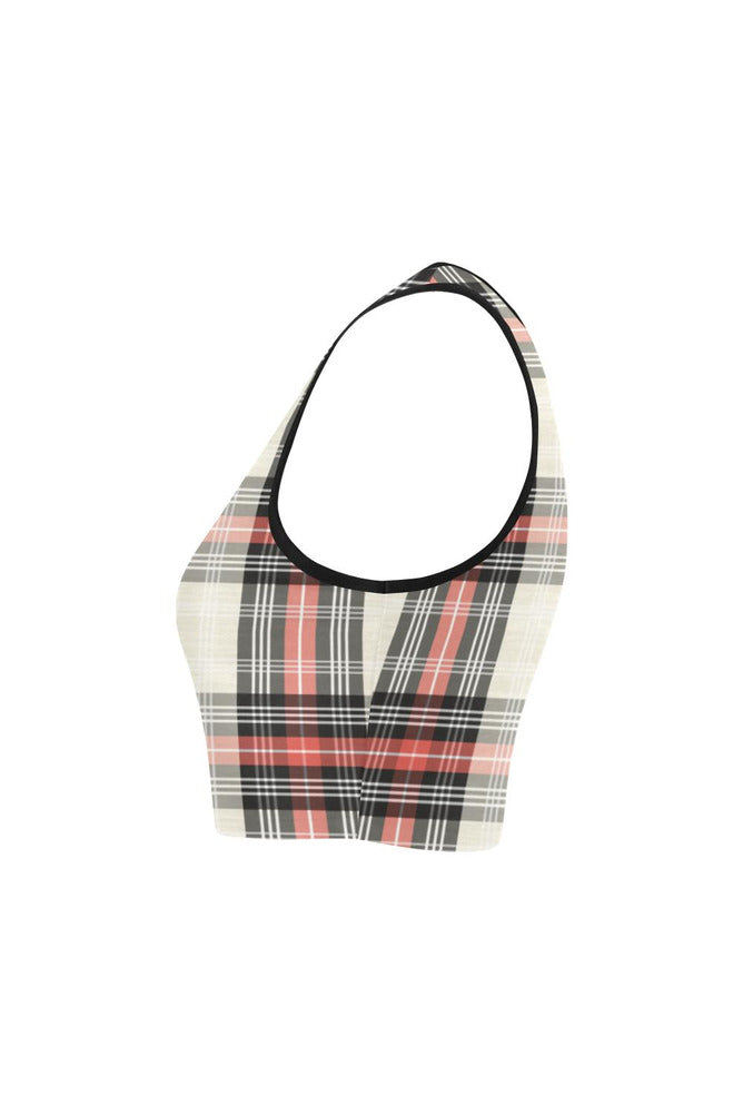 Plaid Women's Crop Top - Objet D'Art