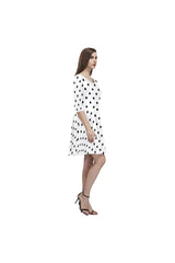 PKD 1 D20 -SLEEVE Tethys Half-Sleeve Skater Dress(Model D20) - Objet D'Art