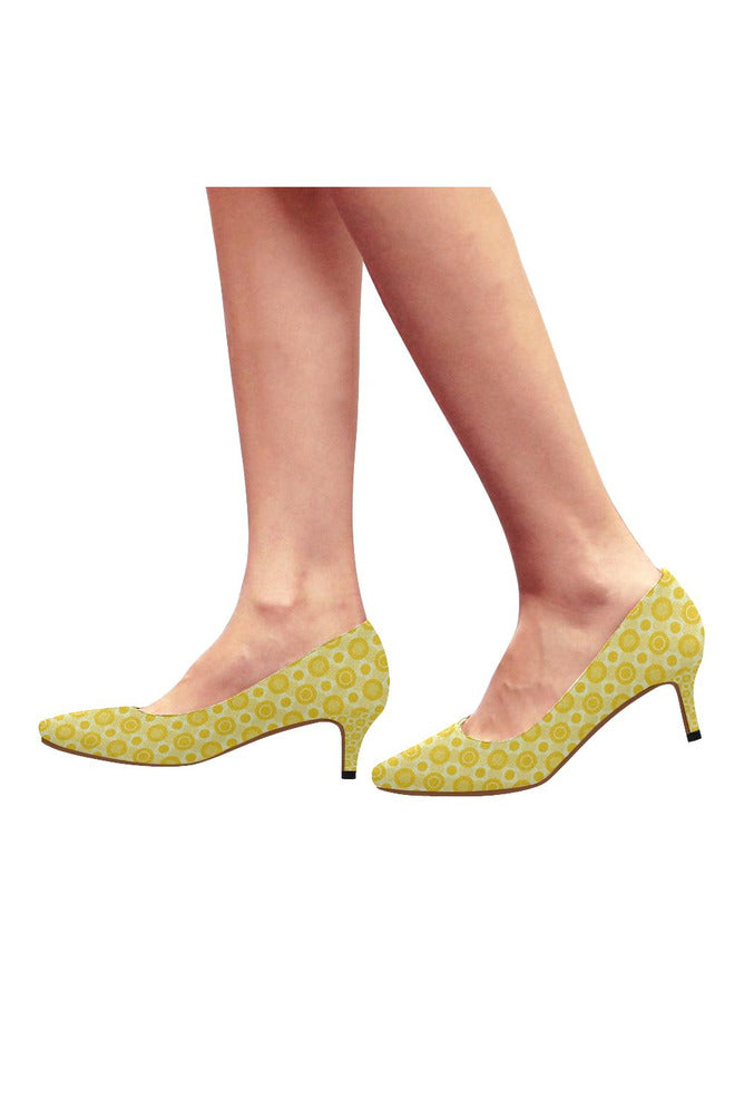Solar Energetic Women's Pointed Toe Low Heel Pumps - Objet D'Art