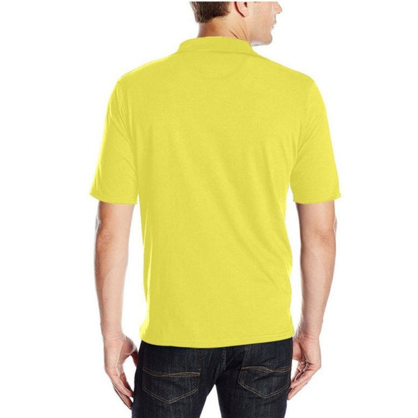 Paisley Spark Hat Yellow Men's Polo Shirt - Objet D'Art