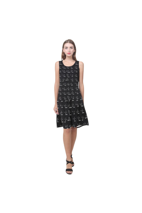 Amino Acids Sleeveless Splicing Shift Dress - Objet D'Art Online Retail Store