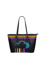 rain 2 Leather Tote Bag/Small (Model 1651) - Objet D'Art