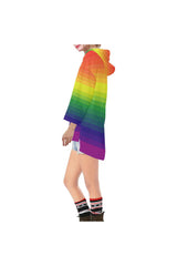 Spectral Discetion Step Hem Tunic Hoodie for Women (Model H25) - Objet D'Art