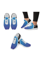 Blue Gradient & Stars Women’s Running Shoes (Model 020) - Objet D'Art