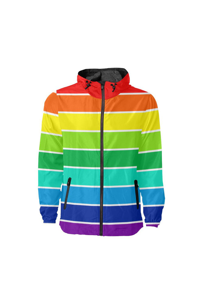 Rainbow Bright Artsadd All Over Print Windbreaker for Unisex (Model H23) - Objet D'Art