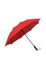 Red Solid Semi-Automatic Foldable Umbrella (Model U05) - Objet D'Art