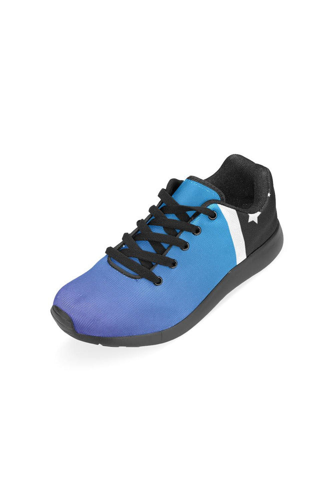 Blue Gradient & Stars Women’s Running Shoes (Model 020) - Objet D'Art