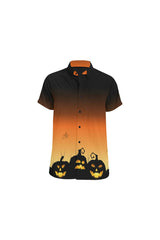 Pumpkin Patch Men's All Over Print Short Sleeve Shirt (Model T53) - Objet D'Art