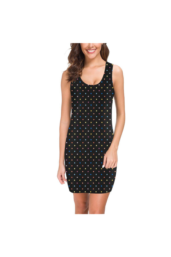 Colorful Polka Dots Medea Vest Dress (Model D06) - Objet D'Art