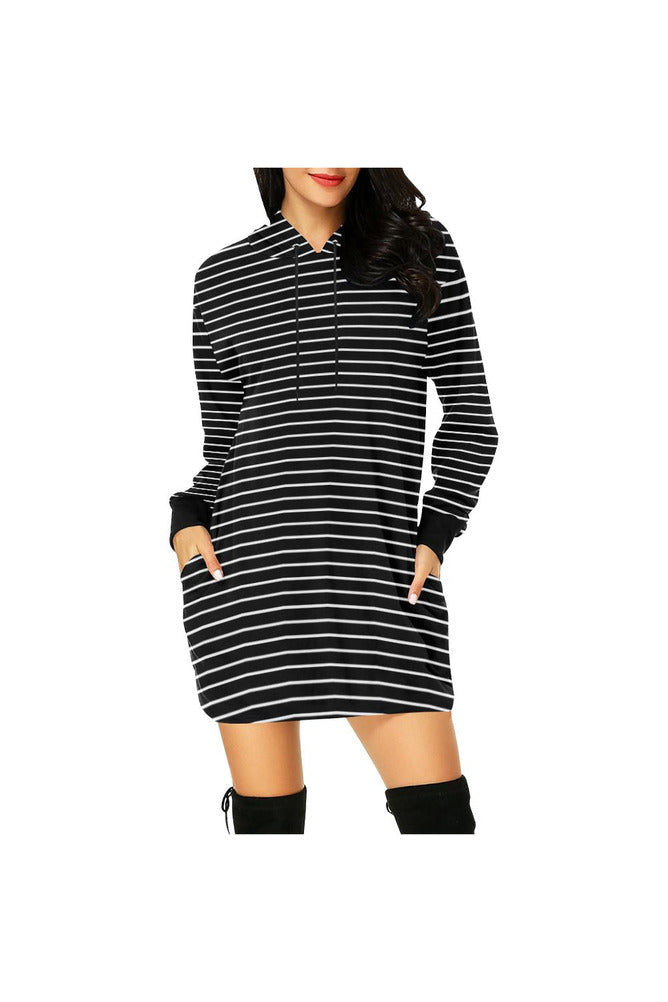BW H27 - HOOD All Over Print Hoodie Mini Dress (Model H27) - Objet D'Art