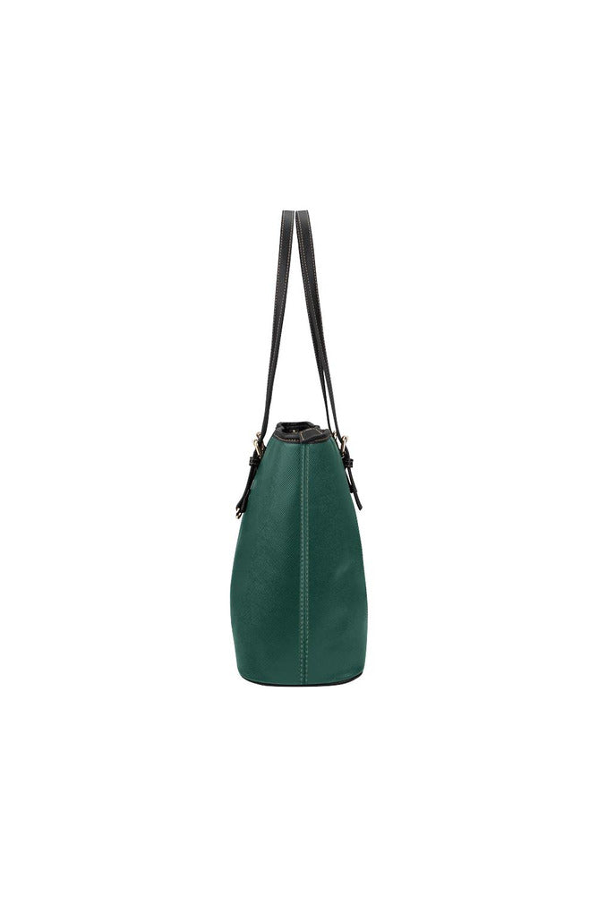 Green Leather Tote Bag/Small - Objet D'Art