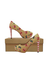 Golden Candy Cane High Heels - Objet D'Art