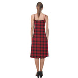 Checker Red Black Alcestis Slip Dress - Objet D'Art