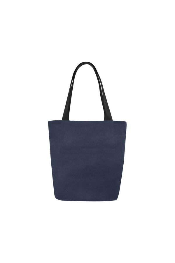 Navy Blue Canvas Tote Bag - Objet D'Art