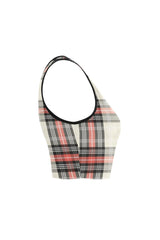 Plaid Women's Crop Top - Objet D'Art