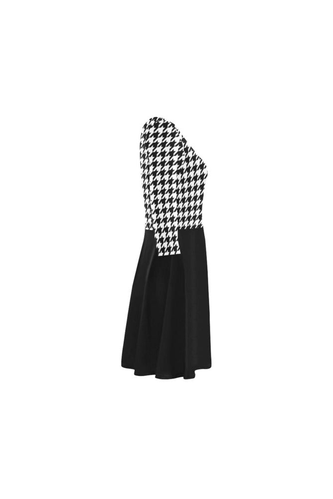 Houndstooth 3/4 Sleeve Swing/Sundress - Objet D'Art