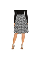 Gray Plaid Melete Pleated Midi Skirt - Objet D'Art