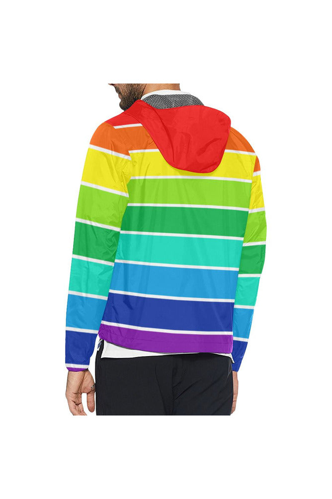 Rainbow Bright Artsadd All Over Print Windbreaker for Unisex (Model H23) - Objet D'Art