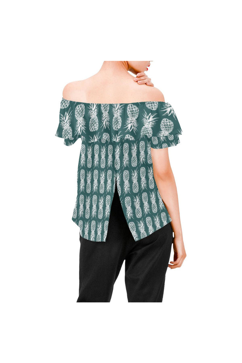 Piney Appey Women's Off Shoulder Blouse with Ruffle - Objet D'Art Online Retail Store