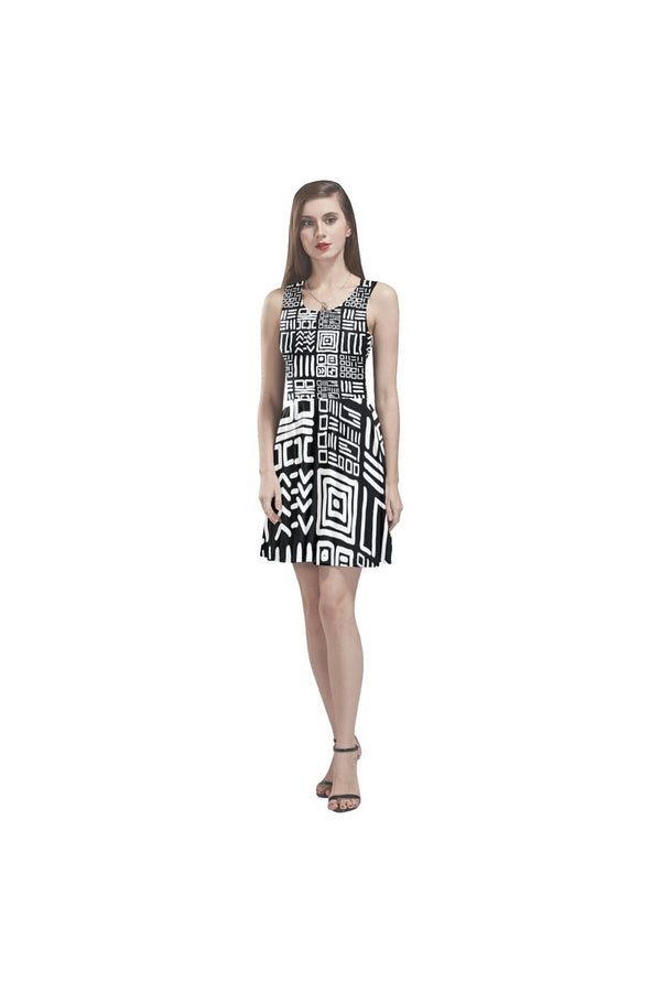 Modern Tribal Thea Sleeveless Skater Dress - Objet D'Art Online Retail Store