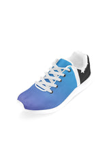 Blue Gradient & Stars Women’s Running Shoes (Model 020) - Objet D'Art