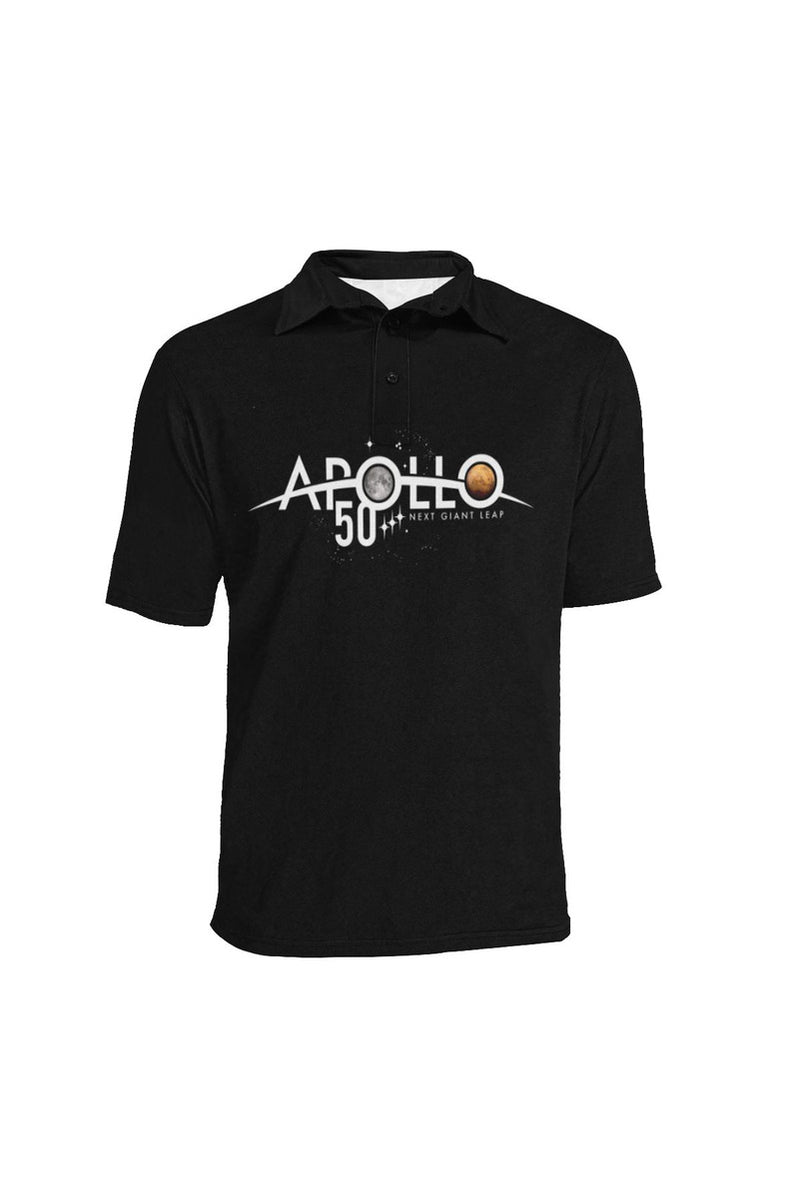 Apollo 50th Anniversary Men's All Over Print Polo Shirt (Model T55) - Objet D'Art