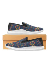 azzie 1 Orion Slip-on Women's Canvas Sneakers (Model 042) - Objet D'Art