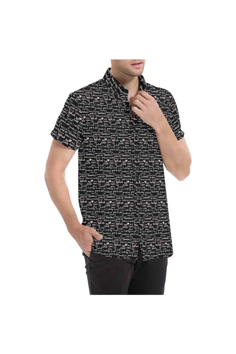 Be Bold Men's All Over Print Short Sleeve Shirt - Objet D'Art Online Retail Store