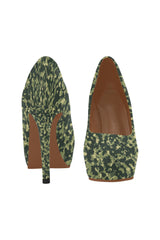 Tacones altos de mujer Forest Camouflage - Objet D'Art Online Retail Store