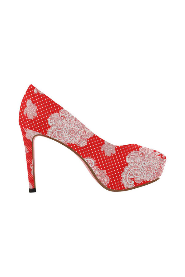 Paisley Love Women's High Heels - Objet D'Art Online Retail Store