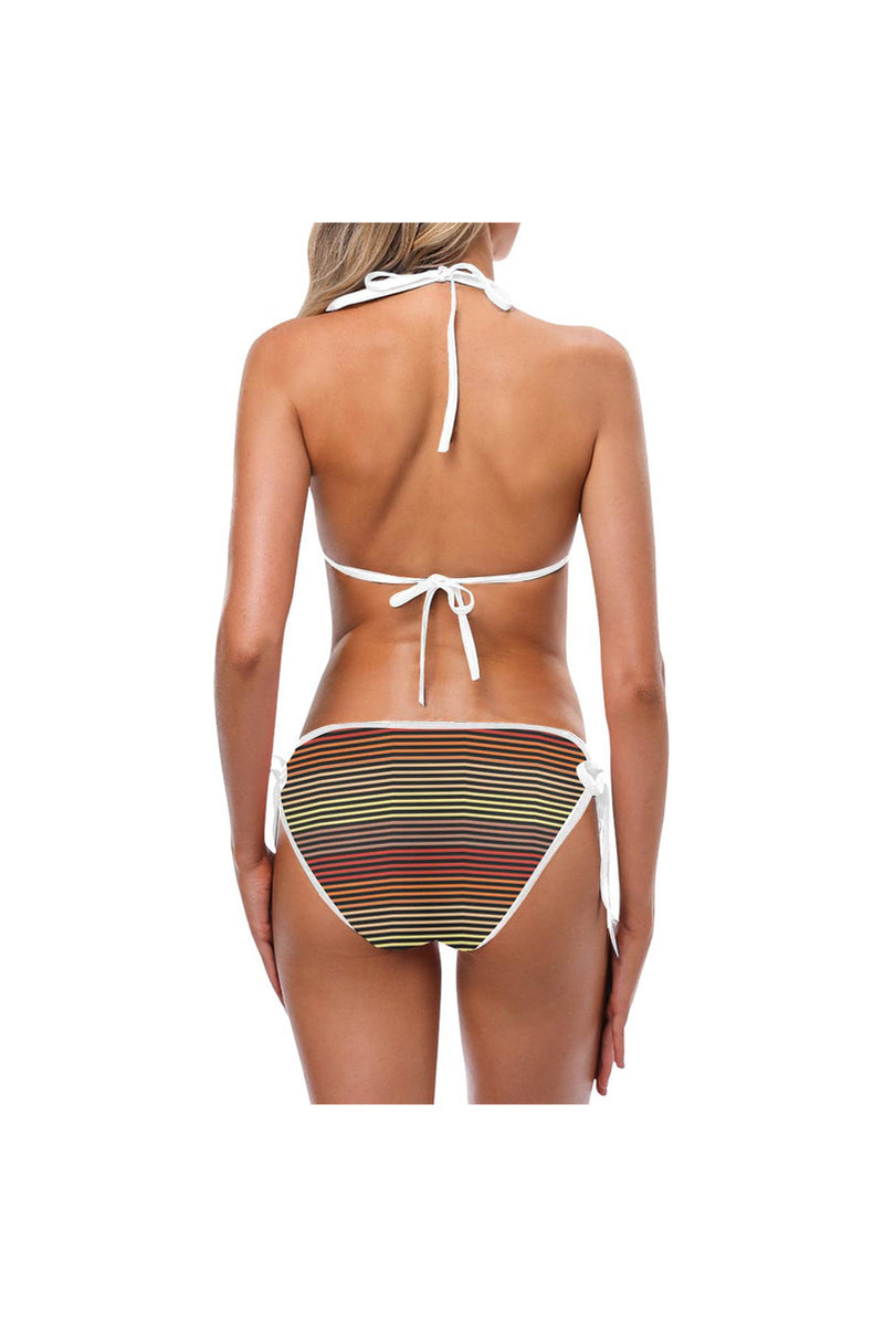 Spectral Lines Custom Bikini Swimsuit (Model S01) - Objet D'Art