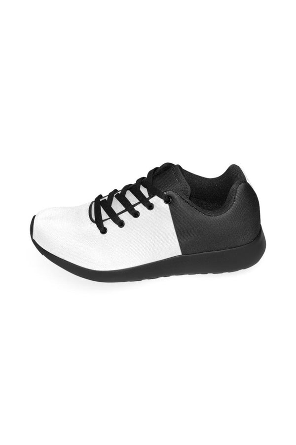 White & Black Men's Running Shoes/Large Size (Model 020) - Objet D'Art