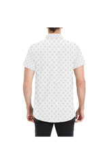 Camisa de manga corta con estampado integral para hombre Microdot - Objet D'Art Online Retail Store
