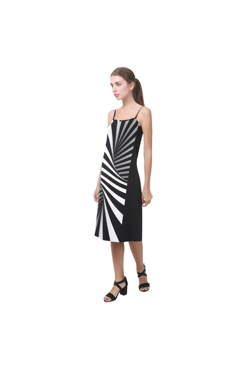 Black & White Illusion Alcestis Slip Dress (Model D05) - Objet D'Art