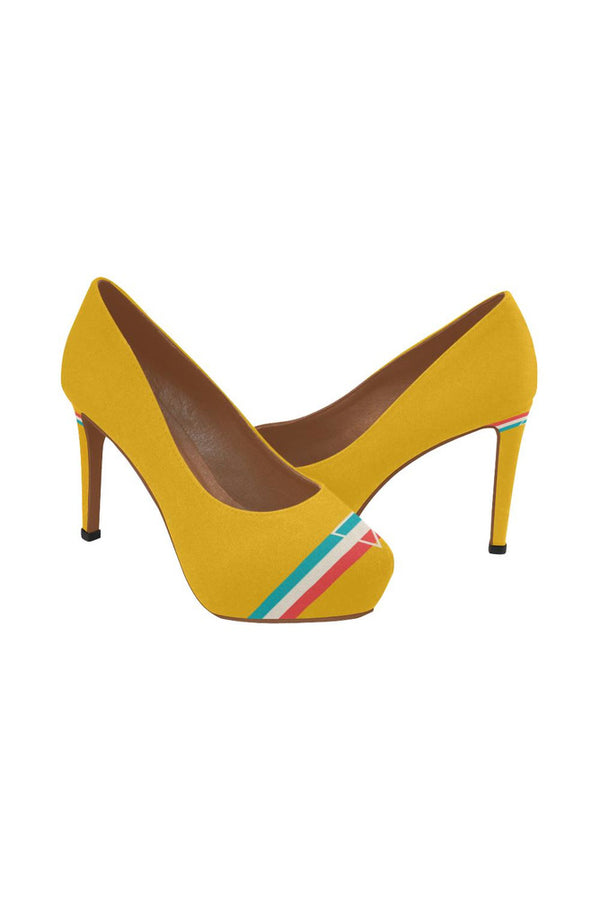 Classy Color Stripes Women's High Heels - Objet D'Art Online Retail Store