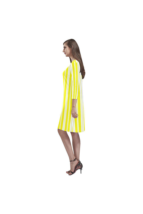 stripe 2 Rhea Loose Round Neck Dress(Model D22) - Objet D'Art