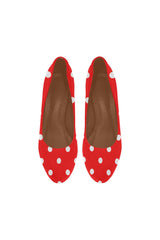 Red Polka Dot Women's High Heels - Objet D'Art