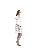 PKD D20 -SLEEVE Tethys Half-Sleeve Skater Dress(Model D20) - Objet D'Art