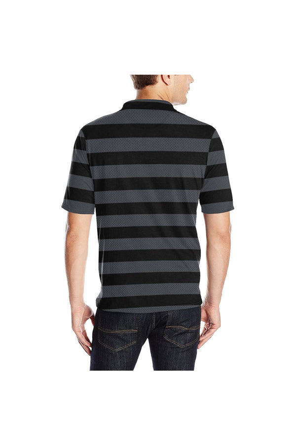 Bold Stripes Men's Polo Shirt - Objet D'Art