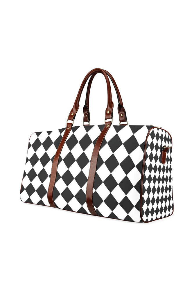 Harlequin Racer Waterproof Travel Bag/Large (Model 1639) - Objet D'Art Online Retail Store