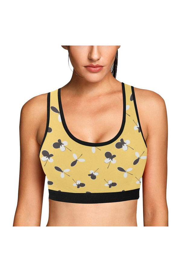 Brown on Gold Sports Bra - Objet D'Art