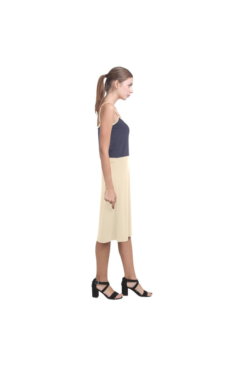 Blue Beige Alcestis Slip Dress (Model D05) - Objet D'Art