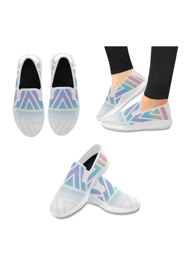 triangle lyra vamp Orion Slip-on Women's Canvas Sneakers (Model 042) - Objet D'Art