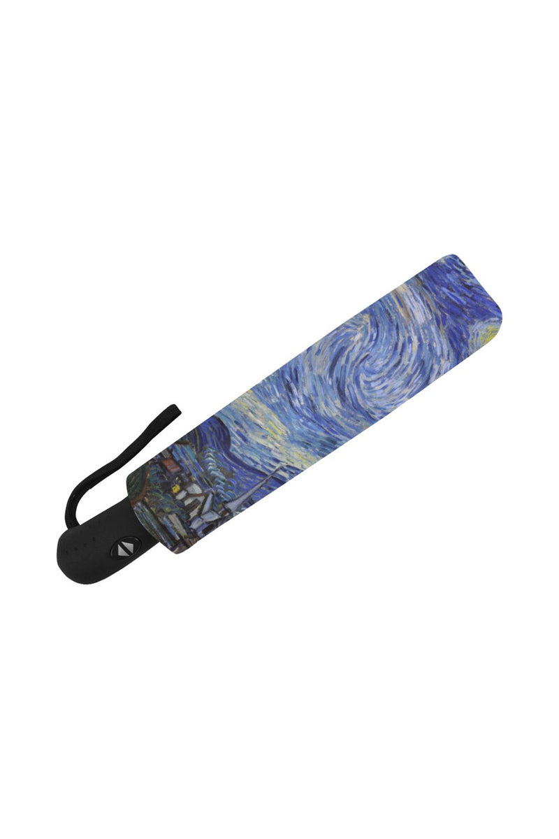 Starry Nights Anti-UV Auto-Foldable Umbrella (Underside Printing) - Objet D'Art